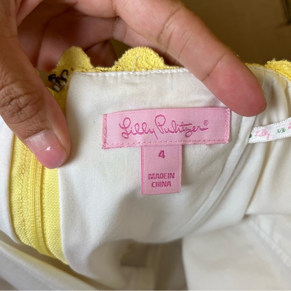 Lilly Pulitzer Lakeland Starfruit Lace Strapless Dress - Picture 7 of 8